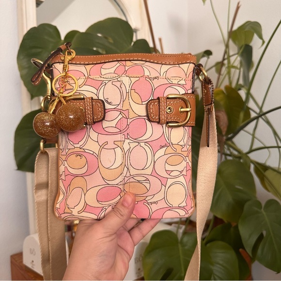 Coach Handbags - Y2k Coach Pink and Tan Crossbody Bag